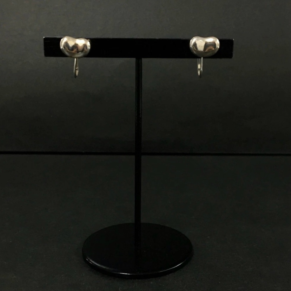 TIFFANY&CO. Silver 925 Bean Piersed Earrings